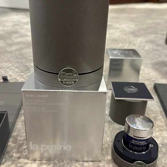 LA PRAIRIE BUNDLE ALL EMPTY EXCEPT TUBE OF SKIN CAVIAR ESSENCE LOTION - Picture 5 of 11